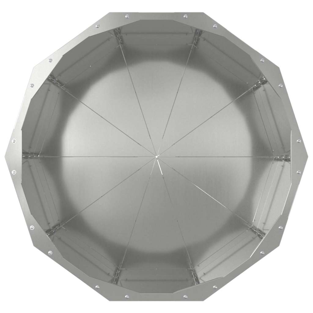 vidaXL Planter Silver 60 x 60 x 50 cm Galvanised Steel