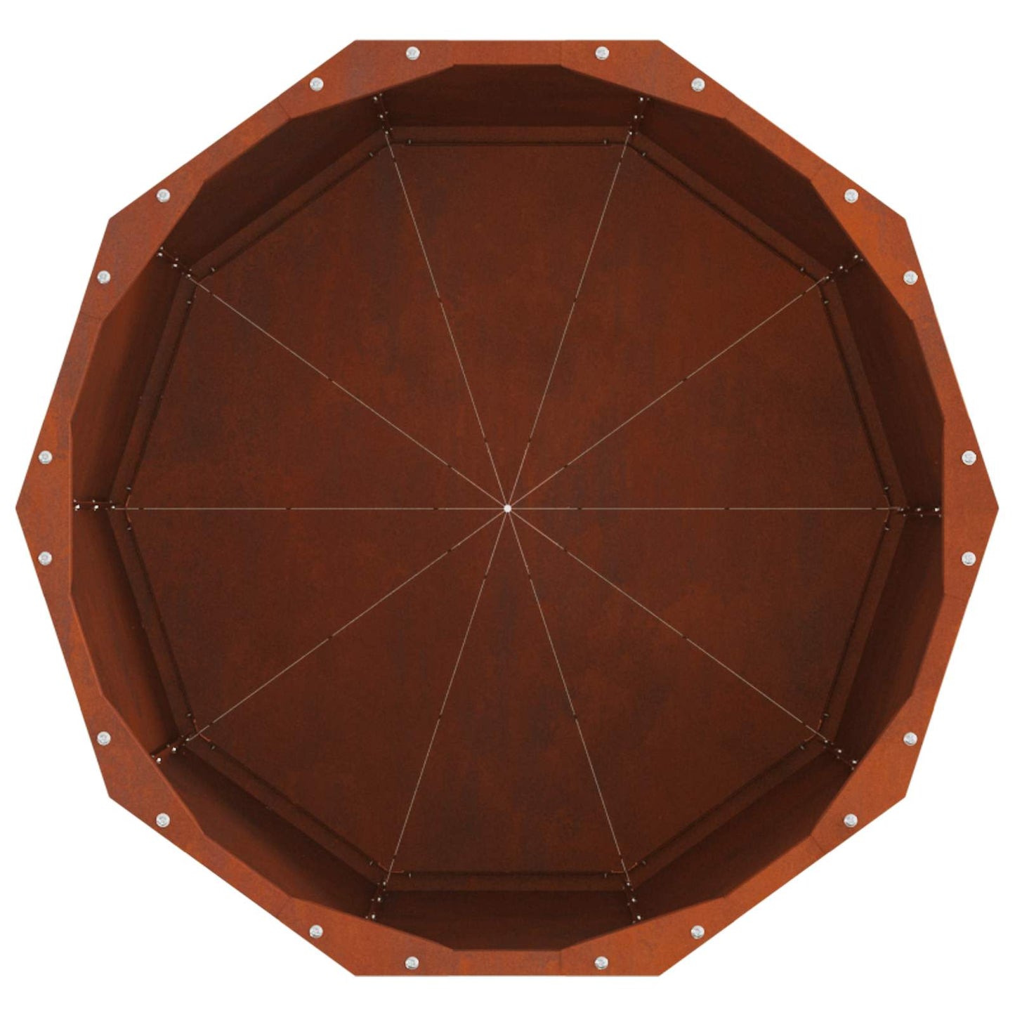 vidaXL Planter Rusty 60 x 60 x 50 cm Weathering Steel