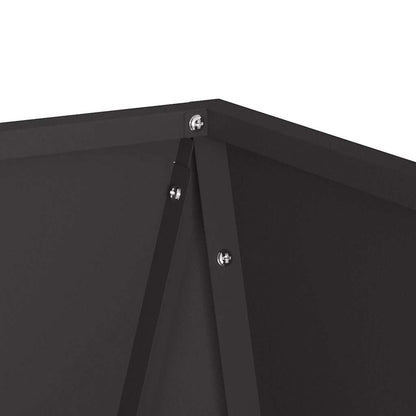 vidaXL Planter 2 pcs Black 30 x 30 x 75 cm Steel
