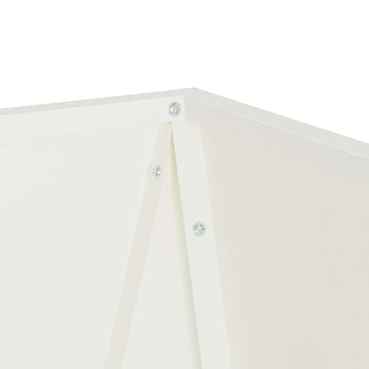 vidaXL Planter 2 pcs White 30 x 30 x 75 cm Steel