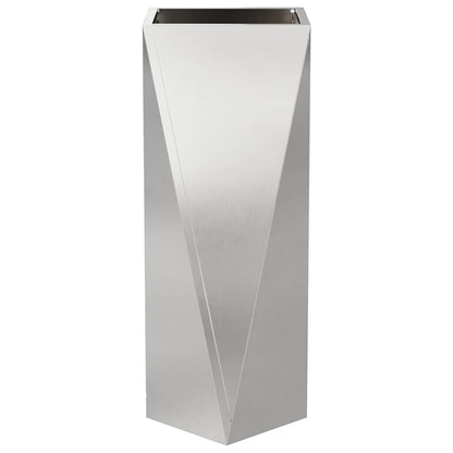 vidaXL Planter Silver 30 x 30 x 75 cm Stainless Steel