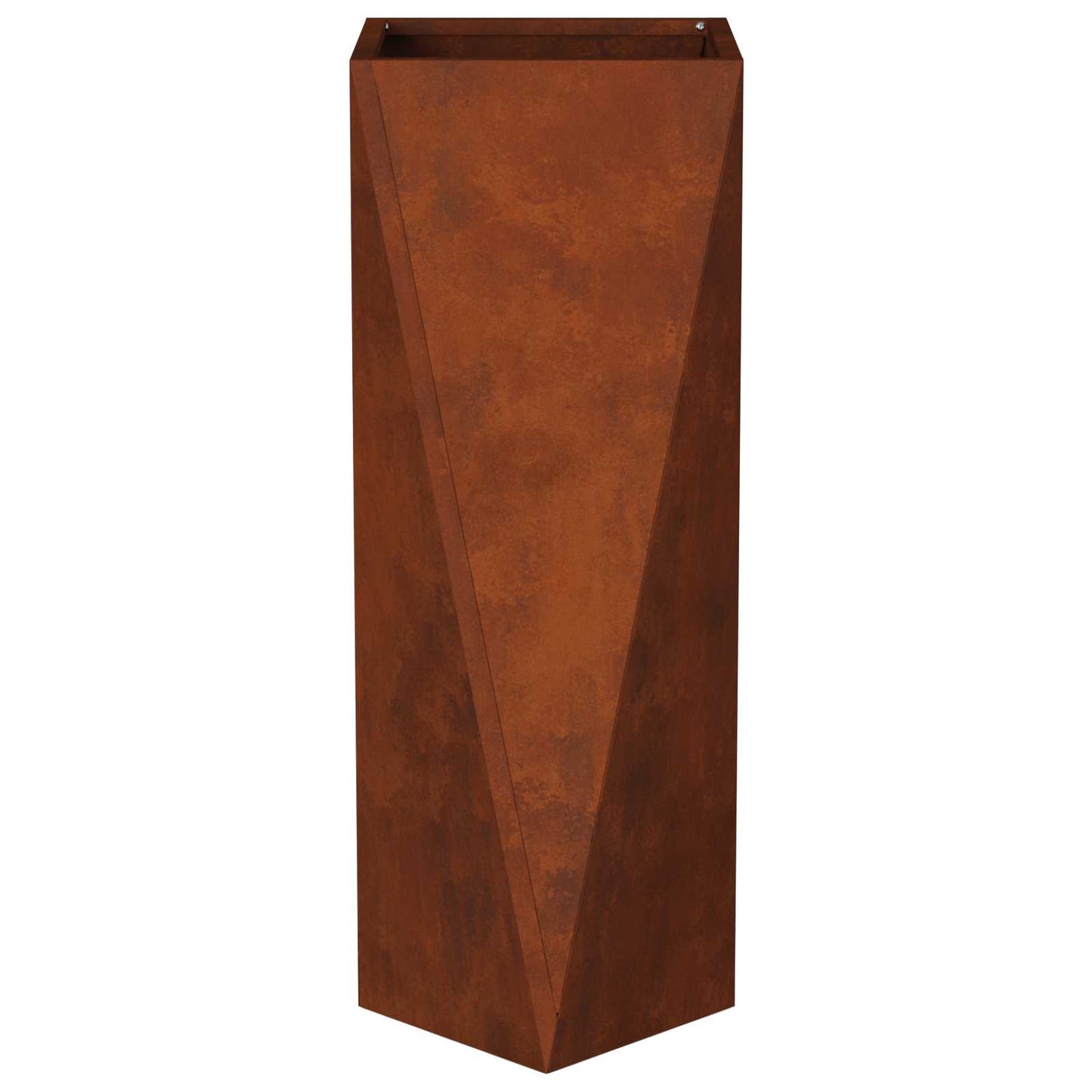 vidaXL Planter 2 pcs Rusty 30 x 30 x 75 cm Weathering Steel