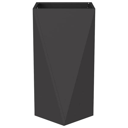 vidaXL Planter Black 40 x 40 x 75 cm Steel