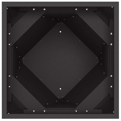 vidaXL Planter Black 40 x 40 x 75 cm Steel
