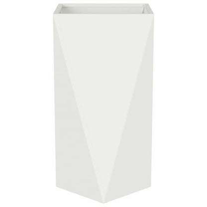 vidaXL Planter White 40 x 40 x 75 cm Steel