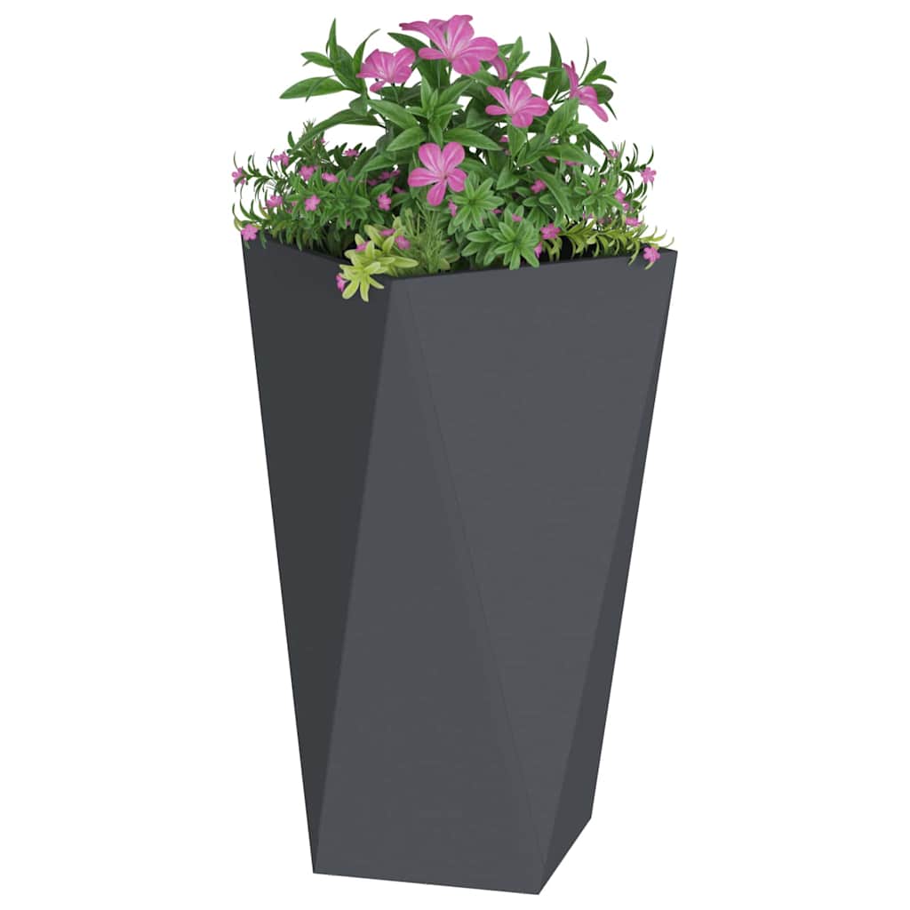 vidaXL Planter Anthracite 40 x 40 x 75 cm Steel
