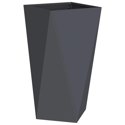 vidaXL Planter 2 pcs Anthracite 40 x 40 x 75 cm Steel