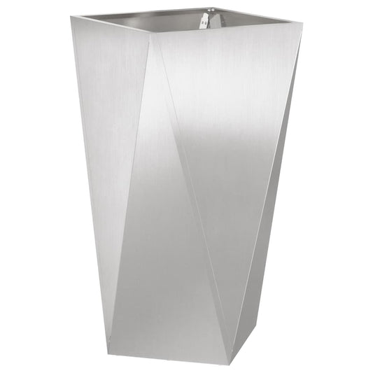 vidaXL Planter Silver 40 x 40 x 75 cm Stainless Steel