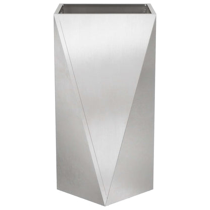 vidaXL Planter Silver 40 x 40 x 75 cm Stainless Steel