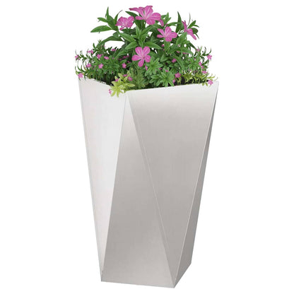 vidaXL Planter Silver 40 x 40 x 75 cm Stainless Steel