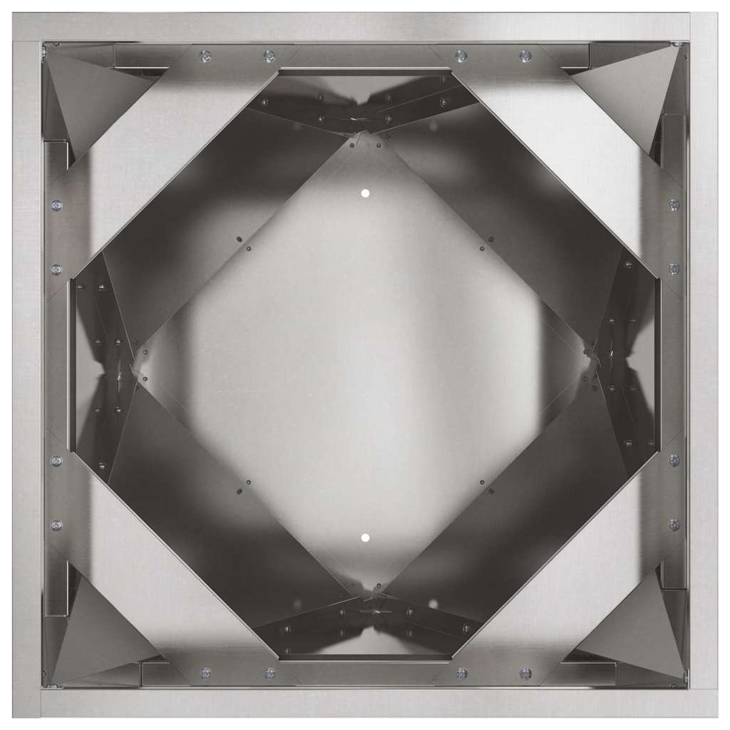 vidaXL Planter 2 pcs Silver 40 x 40 x 75 cm Stainless Steel
