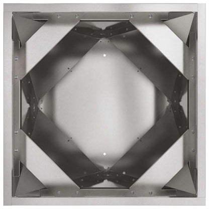 vidaXL Planter 2 pcs Silver 40 x 40 x 75 cm Stainless Steel