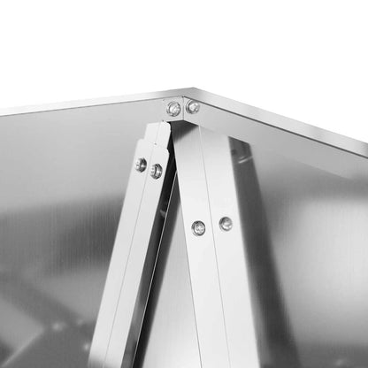 vidaXL Planter Silver 40 x 40 x 75 cm Galvanised Steel