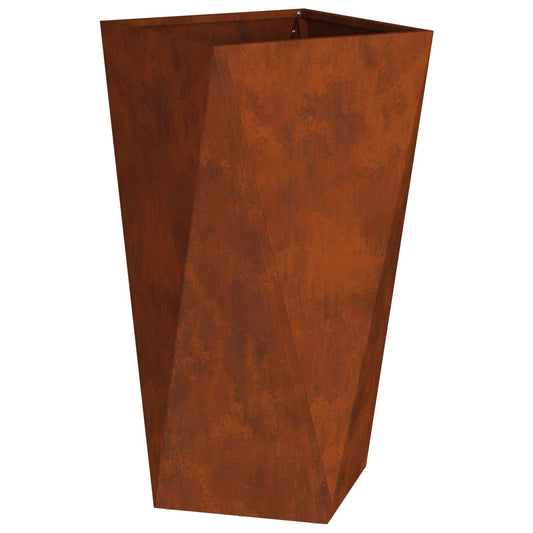 vidaXL Planter Rusty 40 x 40 x 75 cm Weathering Steel