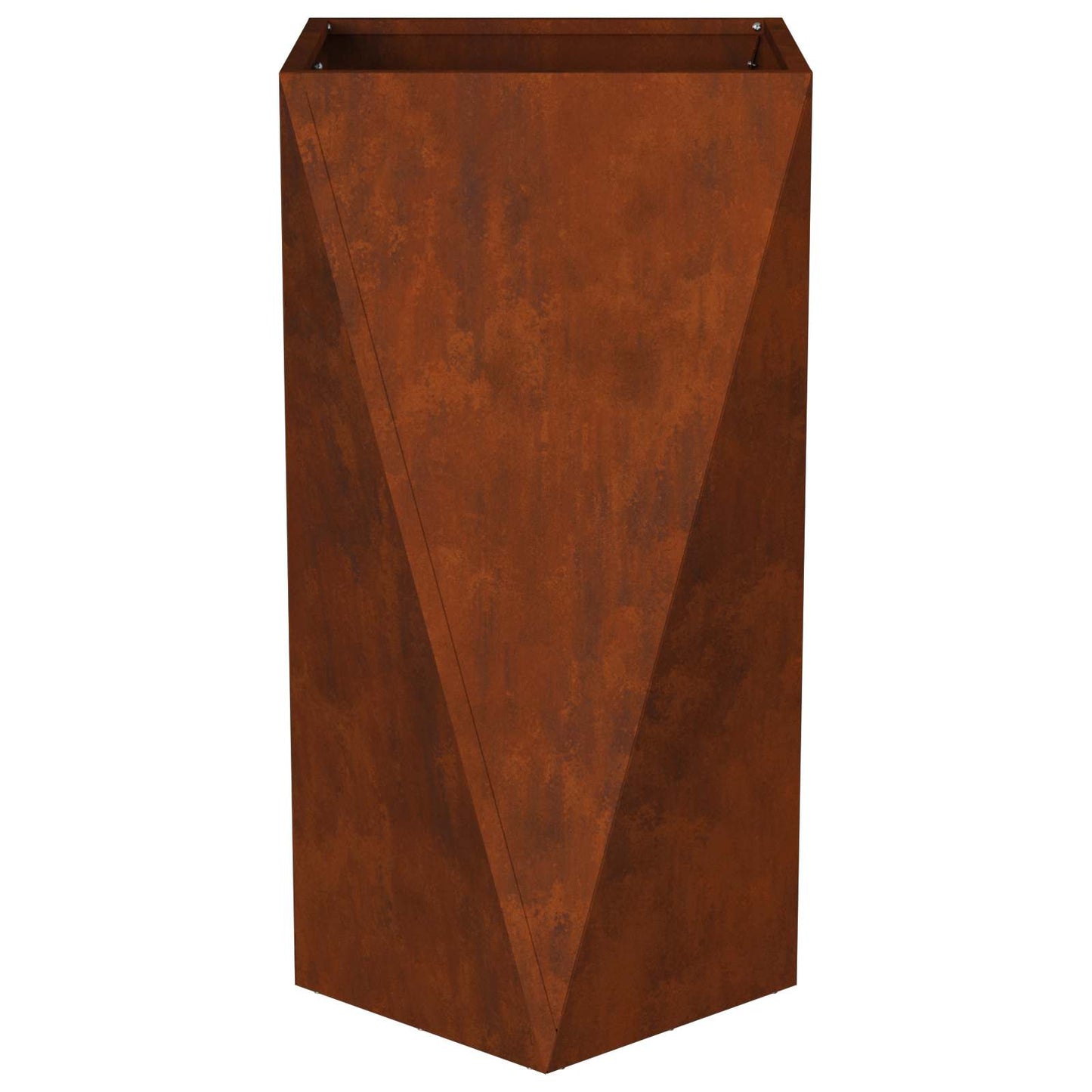 vidaXL Planter Rusty 40 x 40 x 75 cm Weathering Steel
