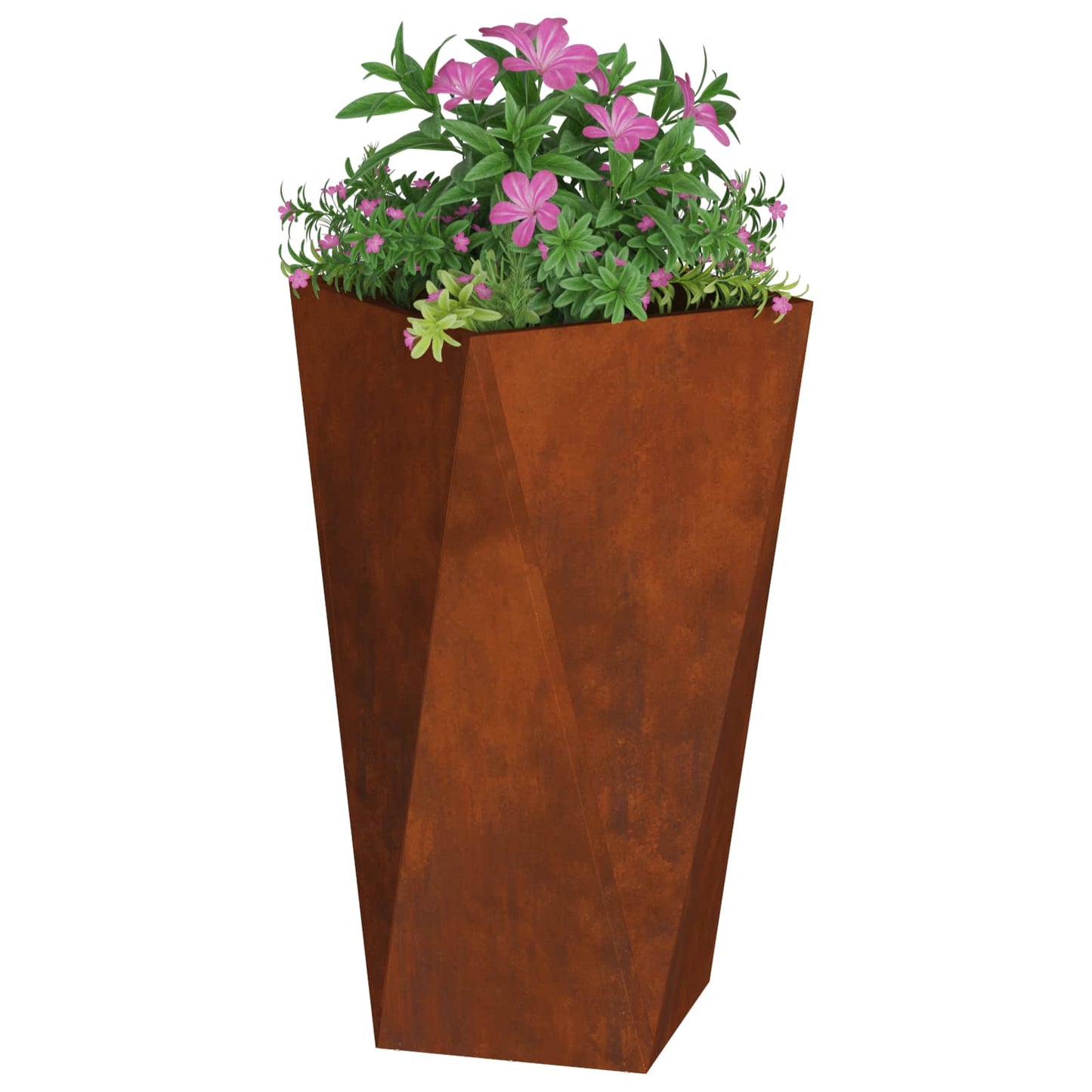 vidaXL Planter Rusty 40 x 40 x 75 cm Weathering Steel