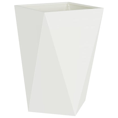 vidaXL Planter White 50 x 50 x 75 cm Steel