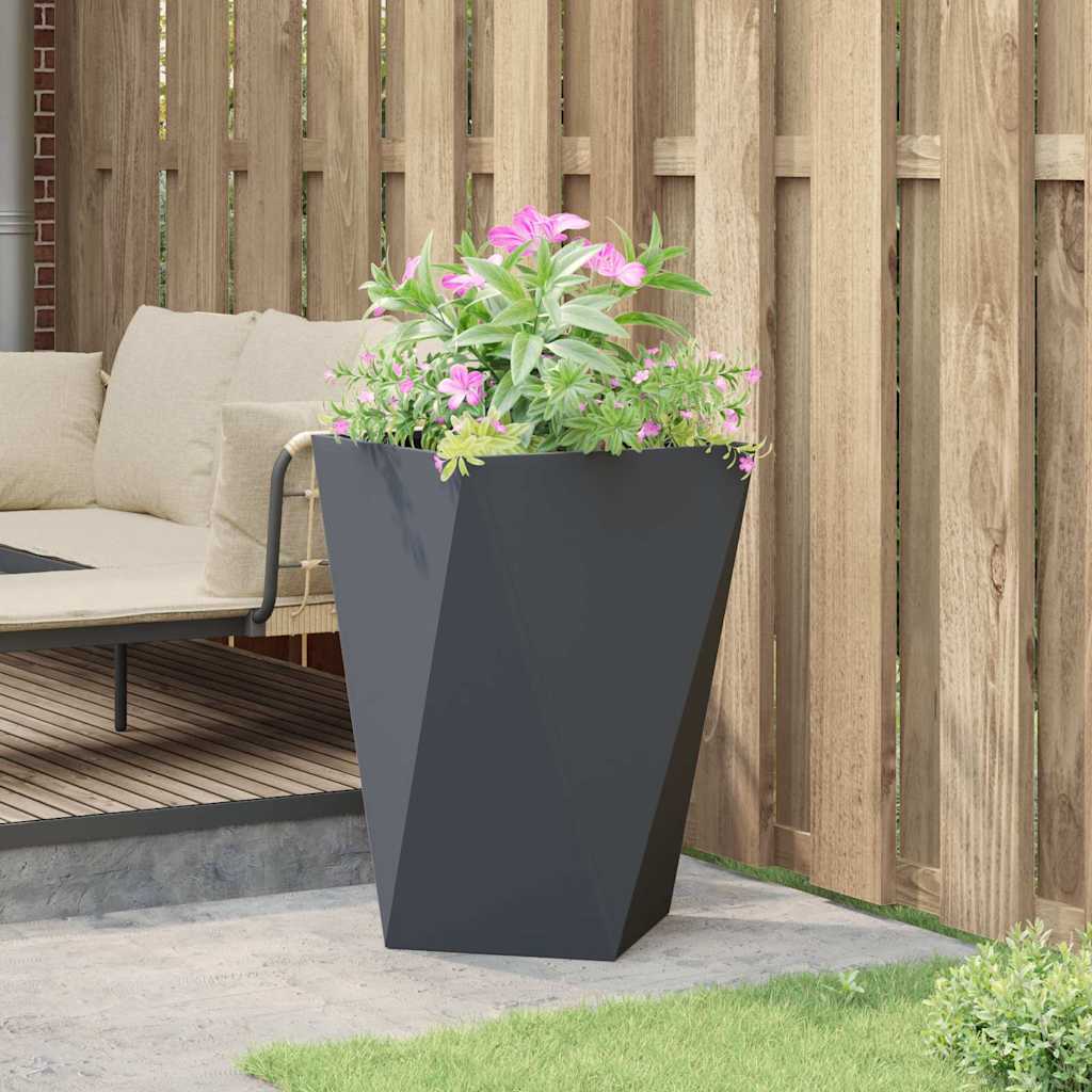 vidaXL Planter Anthracite 50 x 50 x 75 cm Steel