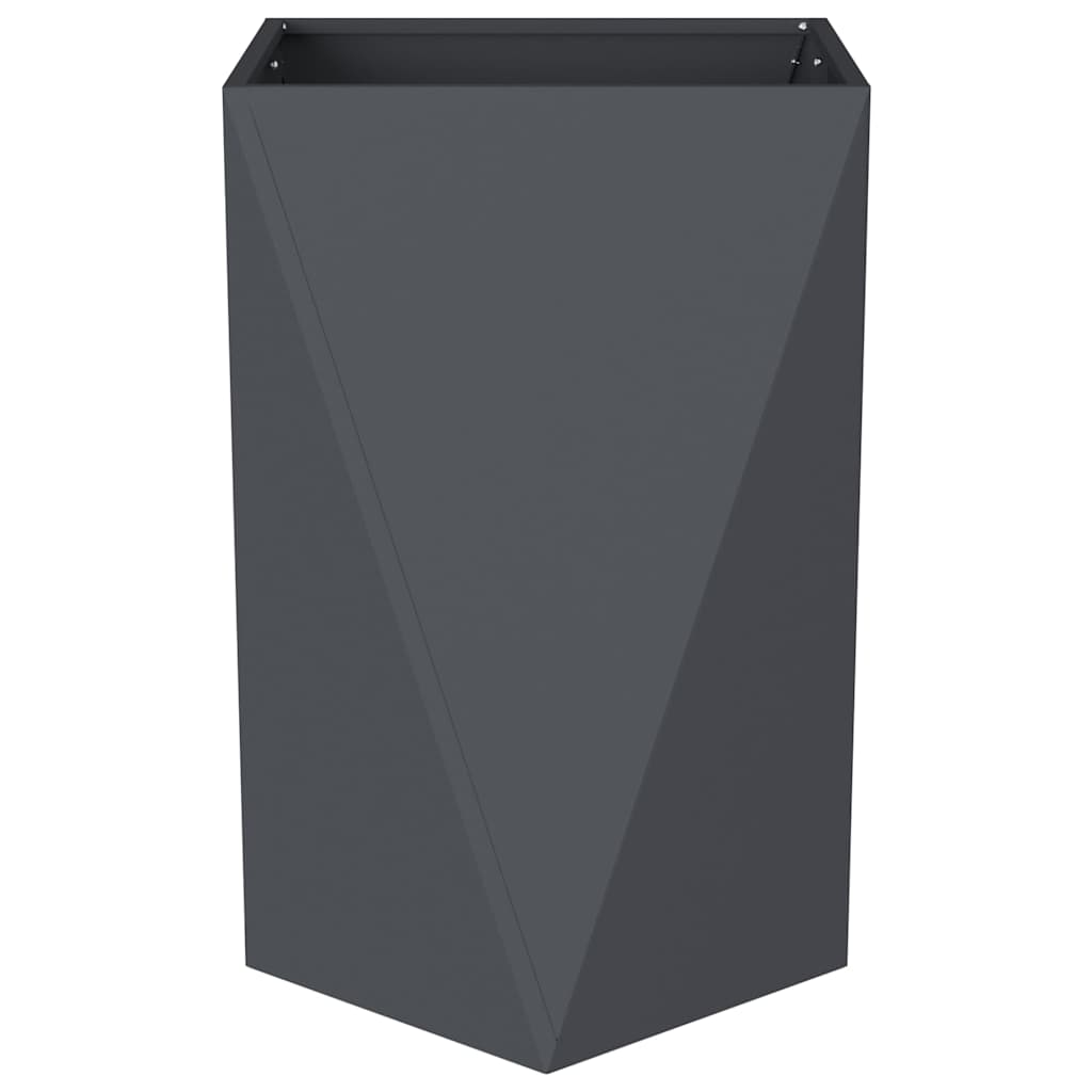 vidaXL Planter Anthracite 50 x 50 x 75 cm Steel