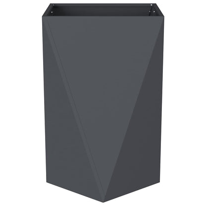 vidaXL Planter Anthracite 50 x 50 x 75 cm Steel