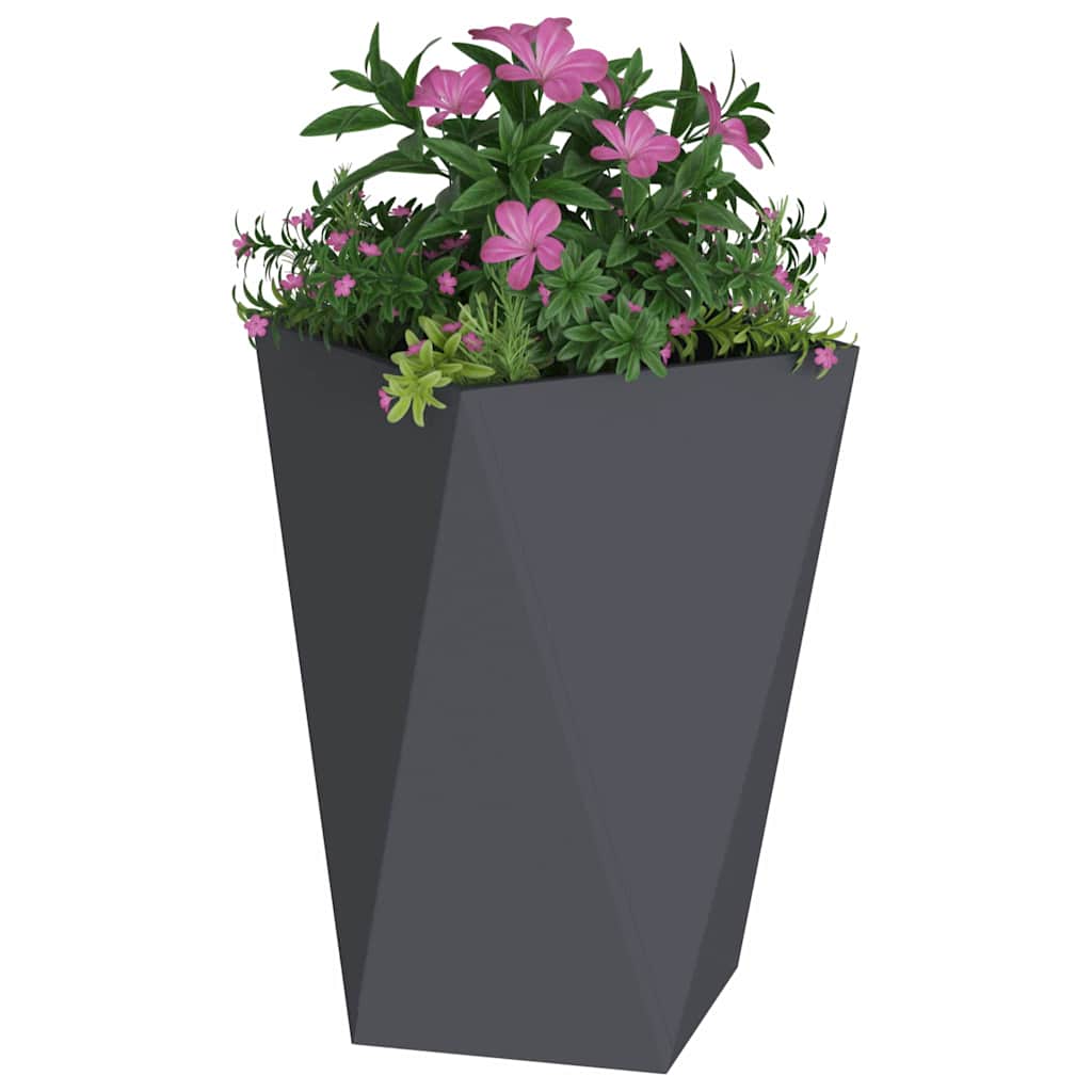 vidaXL Planter Anthracite 50 x 50 x 75 cm Steel