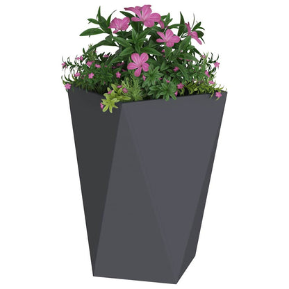 vidaXL Planter Anthracite 50 x 50 x 75 cm Steel