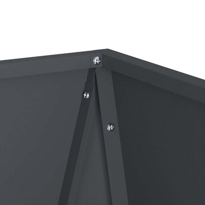 vidaXL Planter 2 pcs Anthracite 50 x 50 x 75 cm Steel