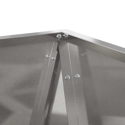 vidaXL Planter Silver 50 x 50 x 75 cm Stainless Steel