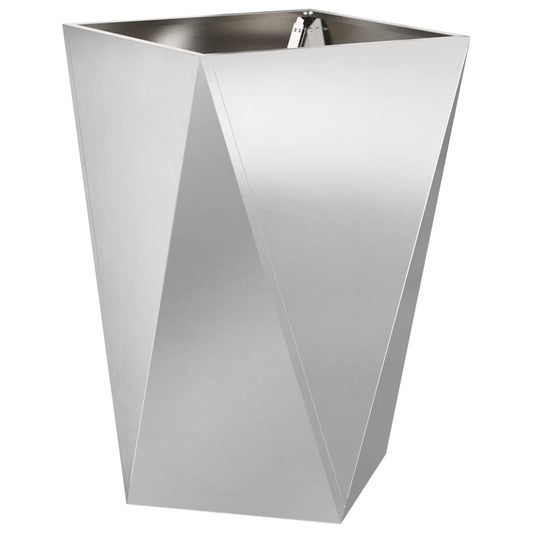 vidaXL Planter Silver 50 x 50 x 75 cm Stainless Steel