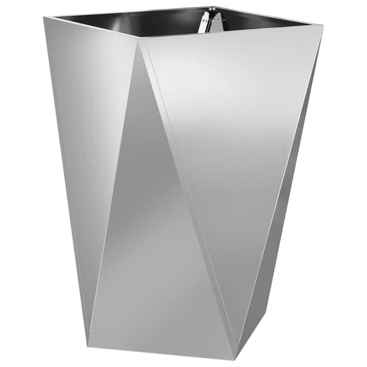 vidaXL Planter Silver 50 x 50 x 75 cm Galvanised Steel