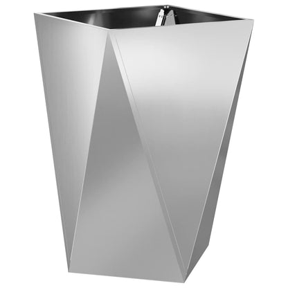 vidaXL Planter 2 pcs Silver 50 x 50 x 75 cm Galvanised Steel