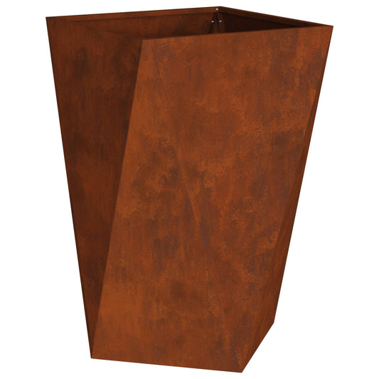 vidaXL Planter Rusty 50 x 50 x 75 cm Weathering Steel