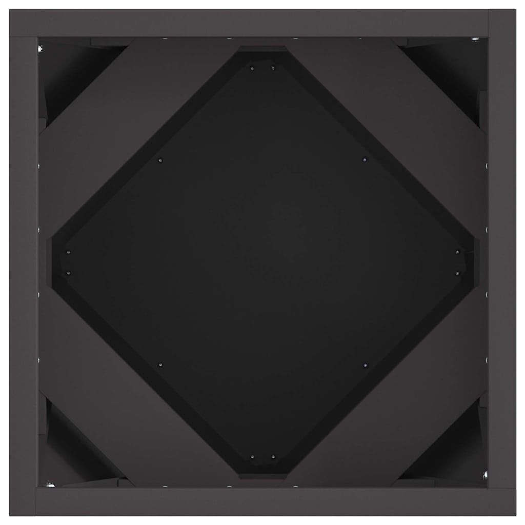 vidaXL Planter Black 30 x 30 x 30 cm Steel
