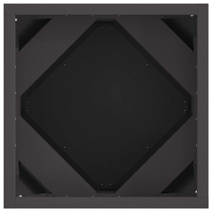 vidaXL Planter Black 30 x 30 x 30 cm Steel