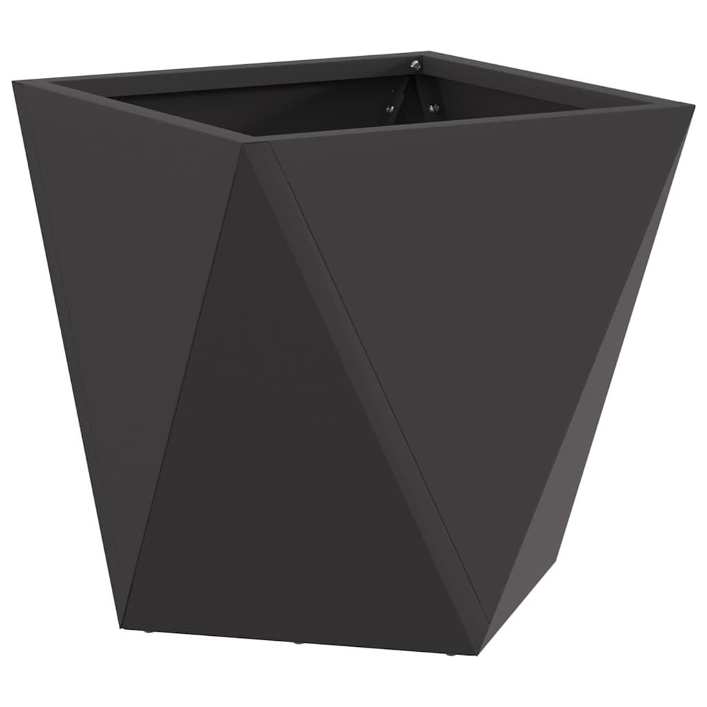 vidaXL Planter 2 pcs Black 30 x 30 x 30 cm Steel