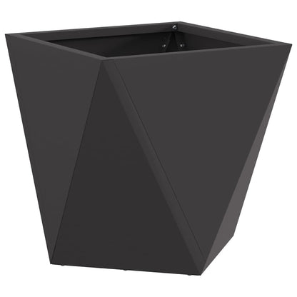 vidaXL Planter 2 pcs Black 30 x 30 x 30 cm Steel