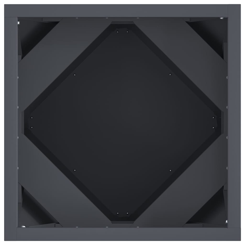 vidaXL Planter Anthracite 30 x 30 x 30 cm Steel