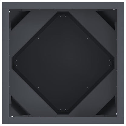 vidaXL Planter 2 pcs Anthracite 30 x 30 x 30 cm Steel