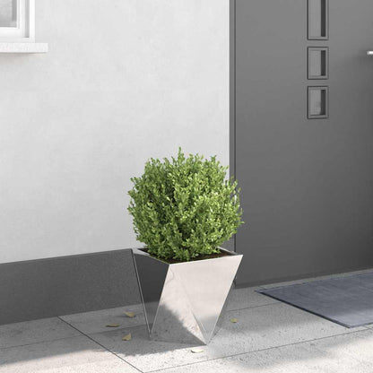 vidaXL Planter Silver 30 x 30 x 30 cm Stainless Steel