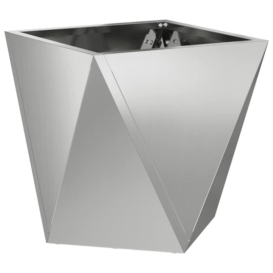 vidaXL Planter Silver 30 x 30 x 30 cm Galvanised Steel