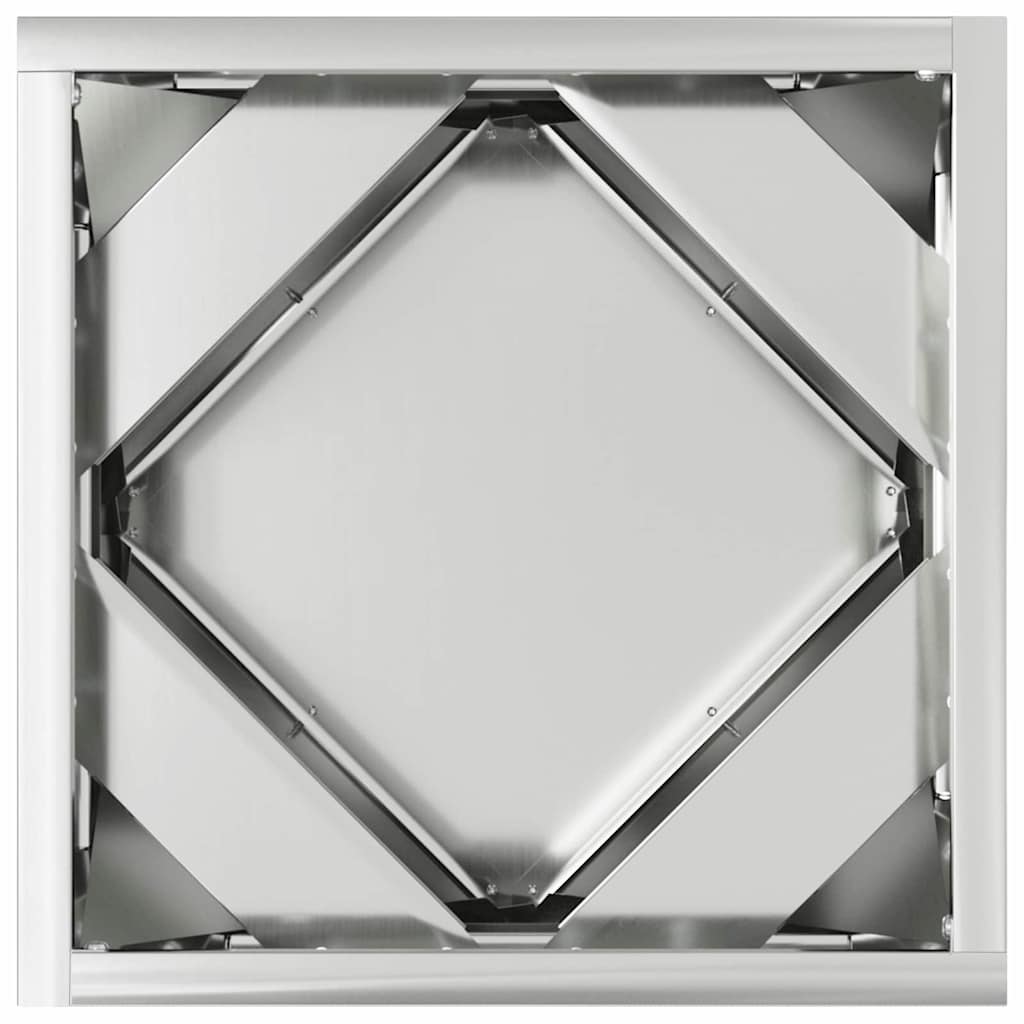 vidaXL Planter Silver 30 x 30 x 30 cm Galvanised Steel