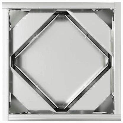 vidaXL Planter Silver 30 x 30 x 30 cm Galvanised Steel