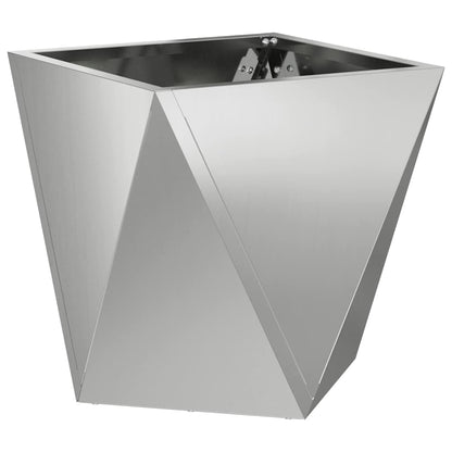 vidaXL Planter 2 pcs Silver 30 x 30 x 30 cm Galvanised Steel