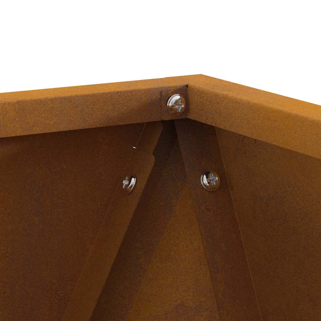 vidaXL Planter Rusty 30 x 30 x 30 cm Weathering Steel