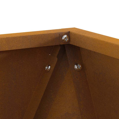 vidaXL Planter Rusty 30 x 30 x 30 cm Weathering Steel