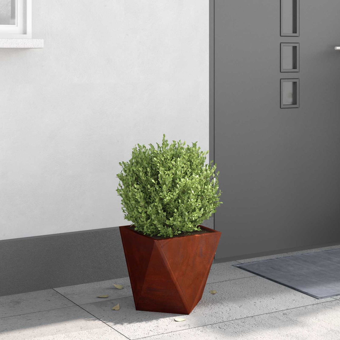 vidaXL Planter Rusty 30 x 30 x 30 cm Weathering Steel