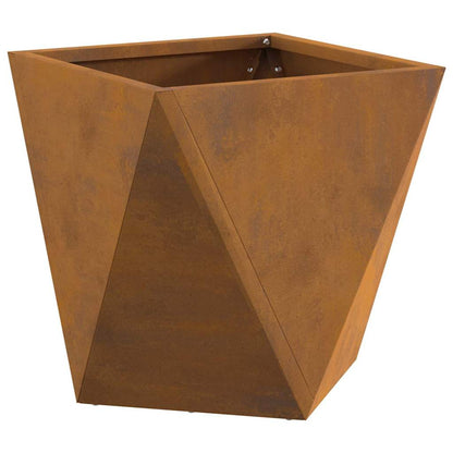 vidaXL Planter Rusty 30 x 30 x 30 cm Weathering Steel