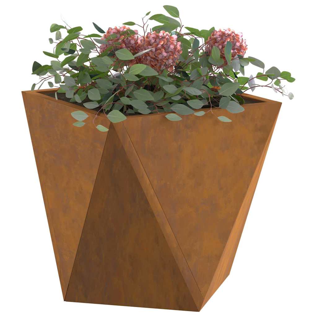 vidaXL Planter Rusty 30 x 30 x 30 cm Weathering Steel
