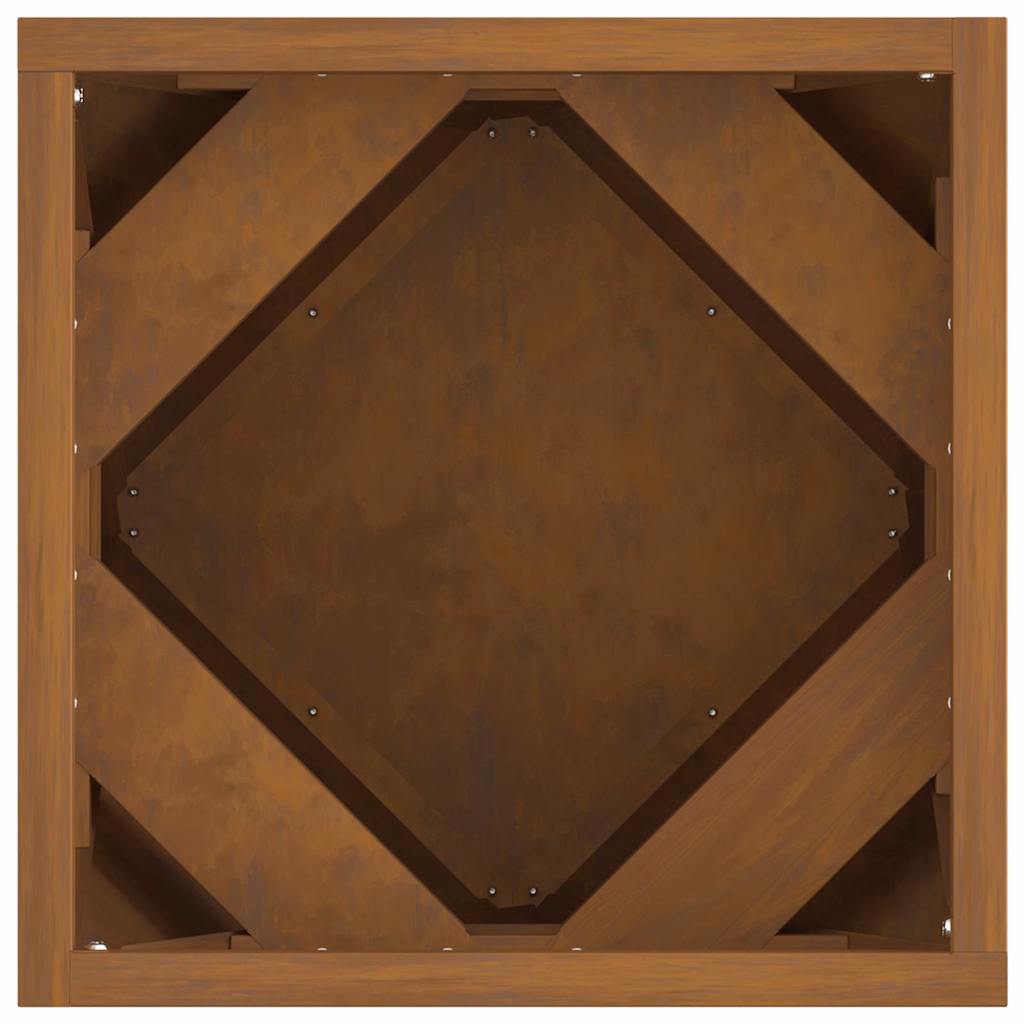 vidaXL Planter Rusty 30 x 30 x 30 cm Weathering Steel