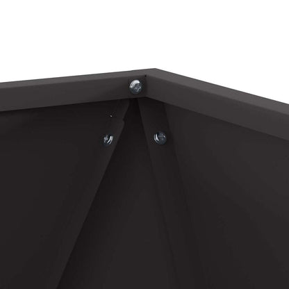 vidaXL Planter Black 40 x 40 x 40 cm Steel